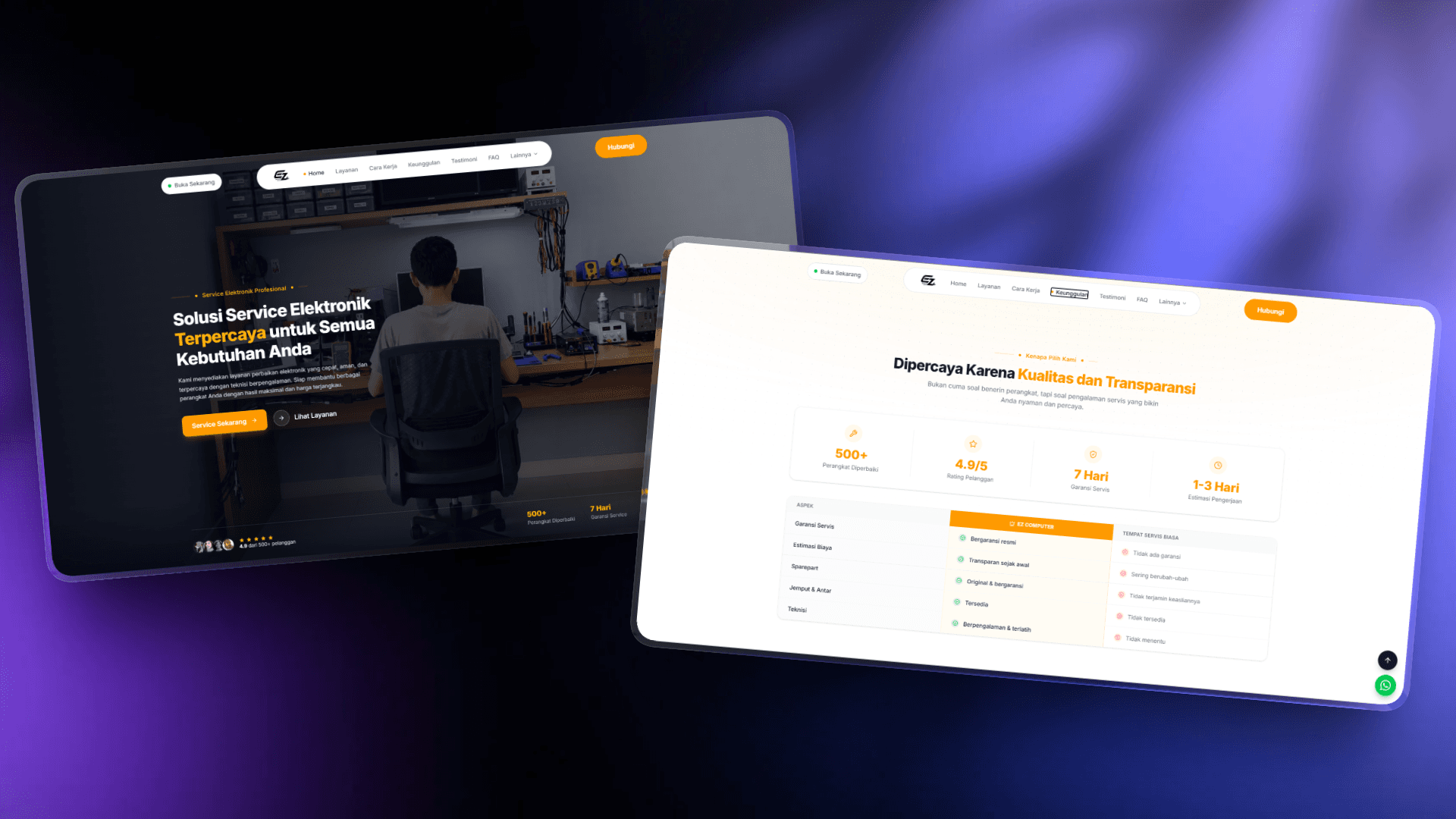 EZ Computer — High-Conversion Service Business Landing Page